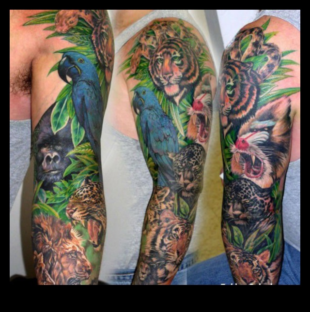 الحبر البري: استكشف غابة الوشم الحيواني