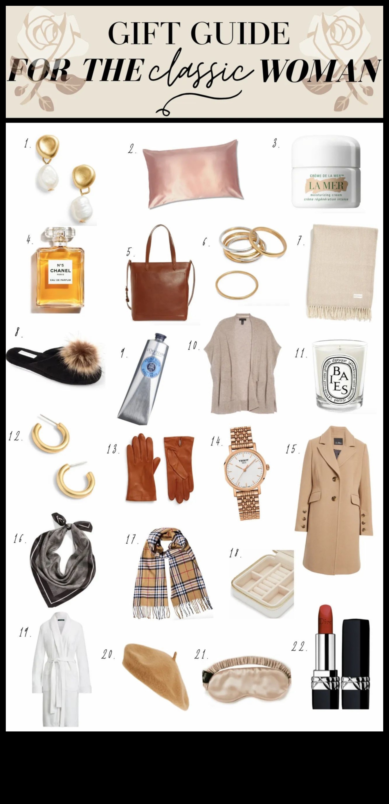 الرموز الخالدة: الهدايا الكلاسيكية لامرأة عريقة