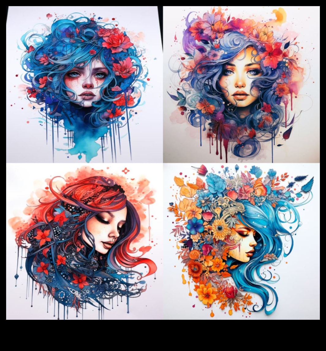 الألوان المصقولة: قم بتحويل بشرتك باستخدام تألق حبر الألوان المائية