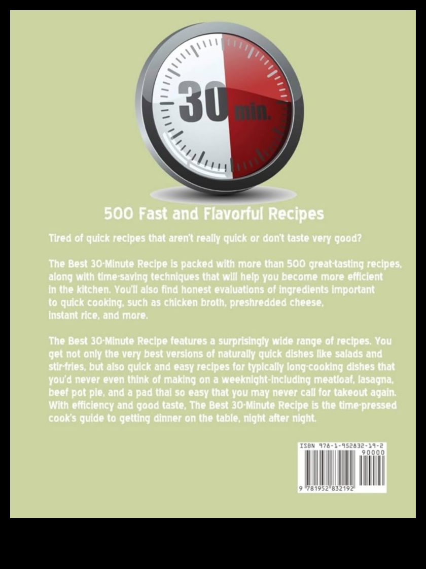 دقائق للتذوق: المسرات الطهي في أي وقت من الأوقات